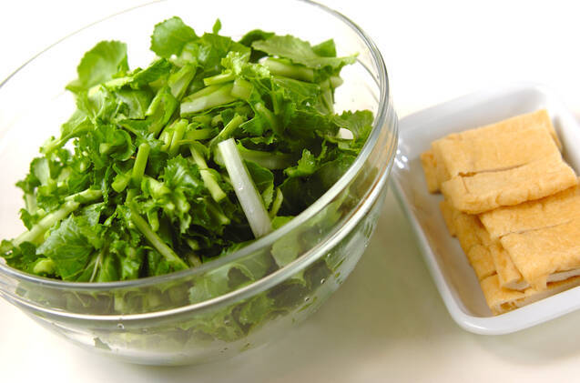 畑菜の煮物の作り方の手順1