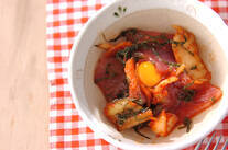 マグロのキムチ和え