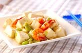 豆腐とエビの塩炒め