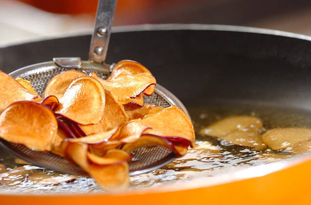 野菜のチップスの作り方の手順4