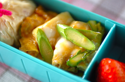 アスパラの卵とじ