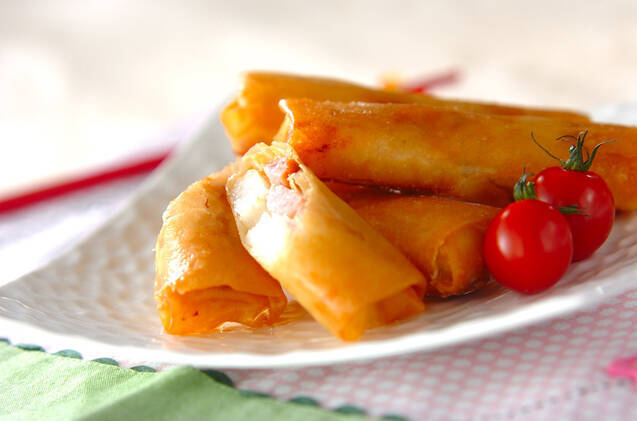 ピザ風ポテト春巻き