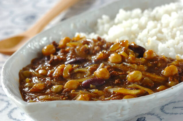 ひき肉ビーンズカレー