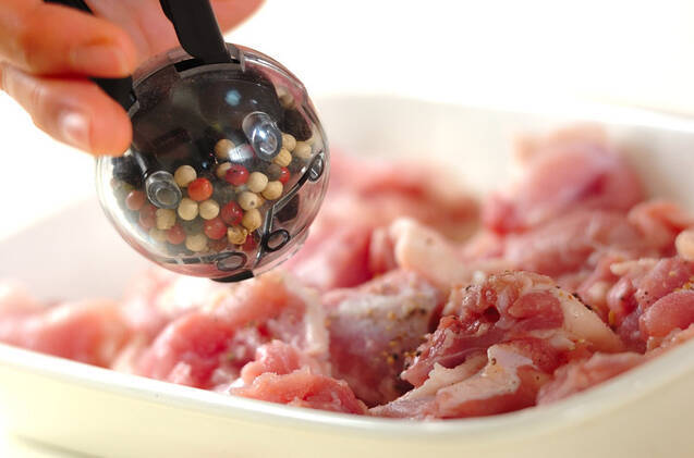 カボチャと鶏肉のクリーム煮の作り方の手順3