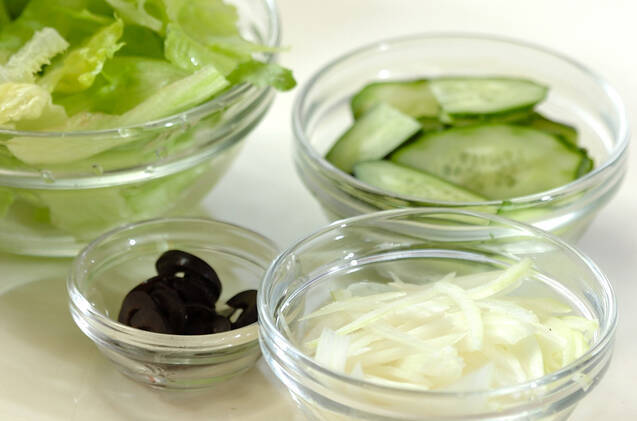 鮭のサラダの作り方の手順2