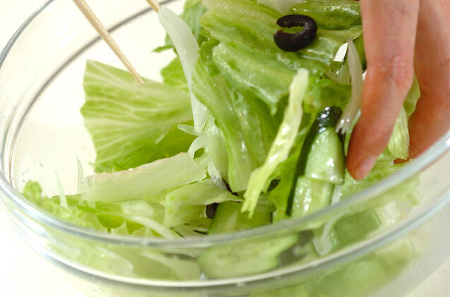 鮭のサラダの作り方の手順7