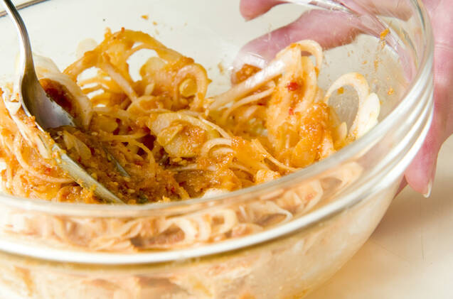 ネギ巻きみそカツの作り方の手順1