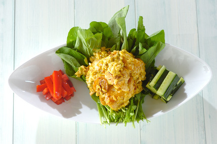 鶏むね肉のカレー和え