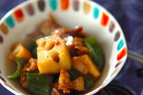 乱切りレンコンのきんぴら