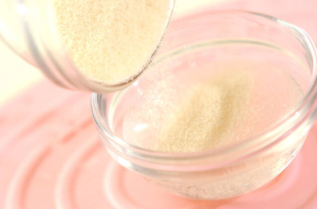 バニラプリン～マンゴーソース～の作り方の手順1