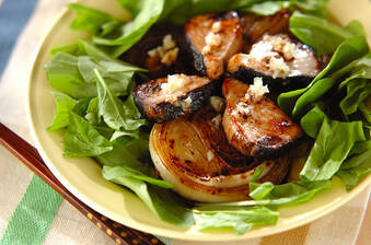 カツオのソテーガーリックソース