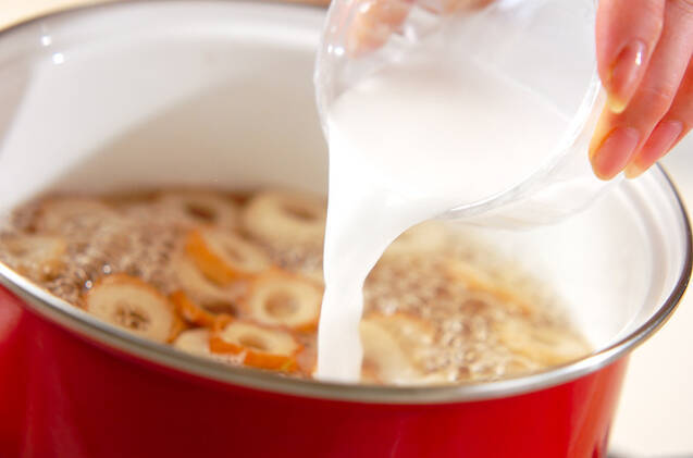 ワカメのとろみ汁の作り方の手順3