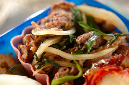 牛肉とニラの炒め物