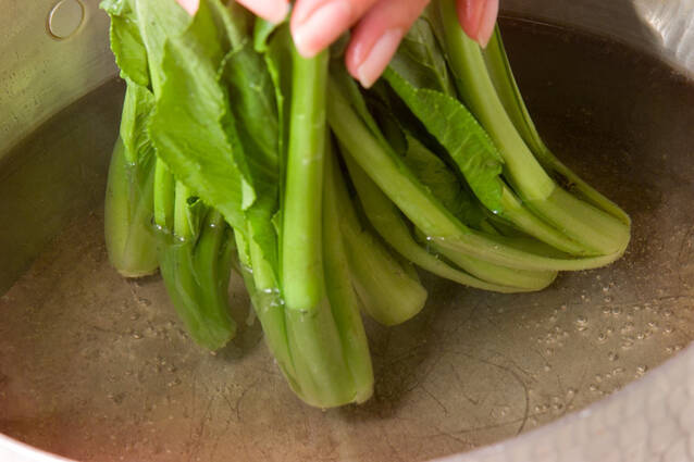 青菜のり和えの作り方の手順1