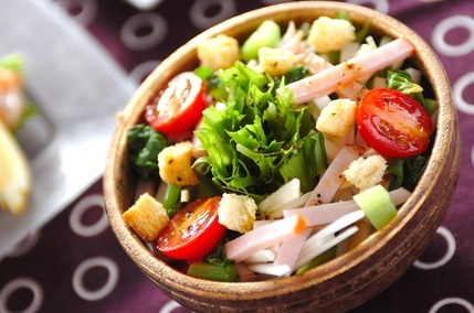 カブと水菜のサラダ