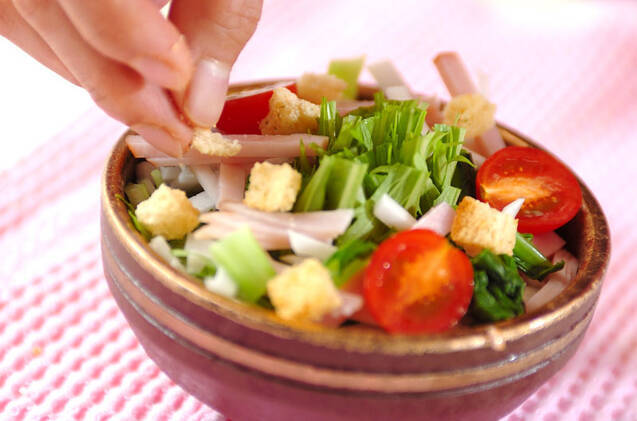 カブと水菜のサラダの作り方の手順6