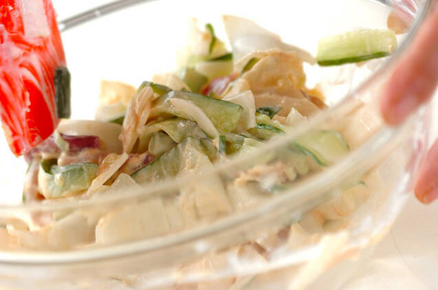 大根の塩辛和えの作り方の手順3