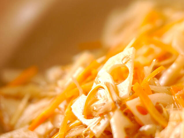 ブリ照り根菜ご飯の作り方の手順2