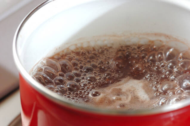 生麩入りぜんざいの作り方の手順2