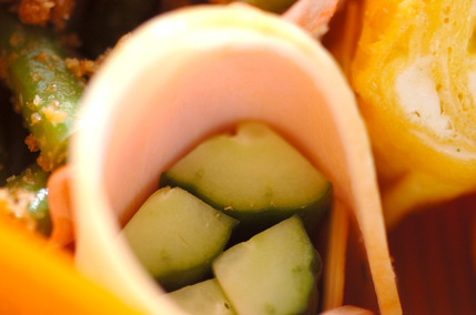 キュウリのハム巻き