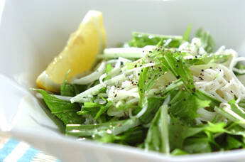 シラスと素麺のサラダ