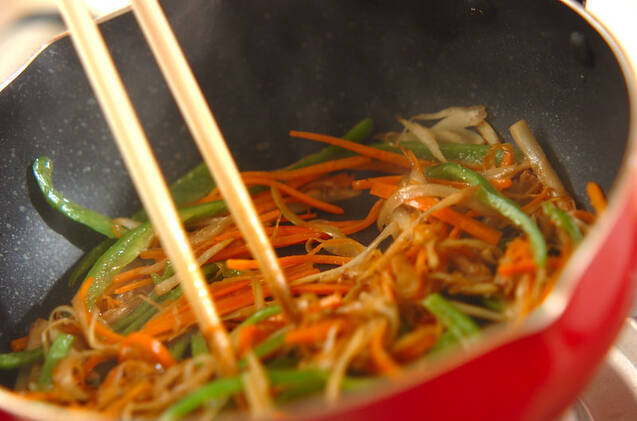 ゴボウのみそ炒めの作り方の手順6