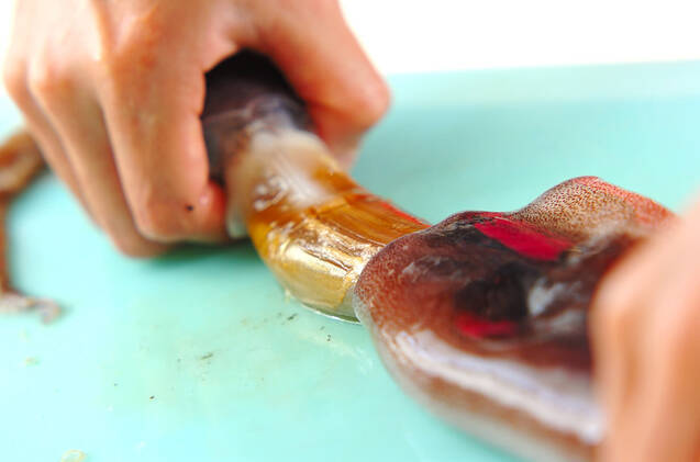 イカのオイスター炒めの作り方の手順1