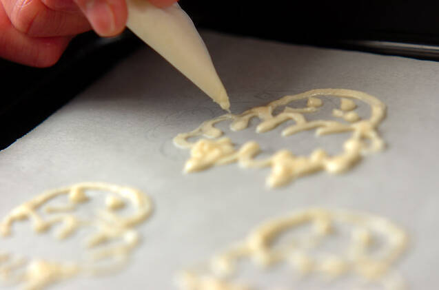 オニ模様の節分デコロールの作り方の手順7