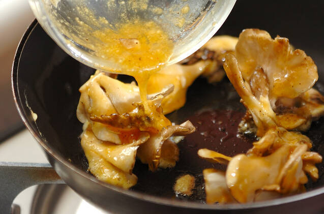 キノコのチーズピカタの作り方の手順2