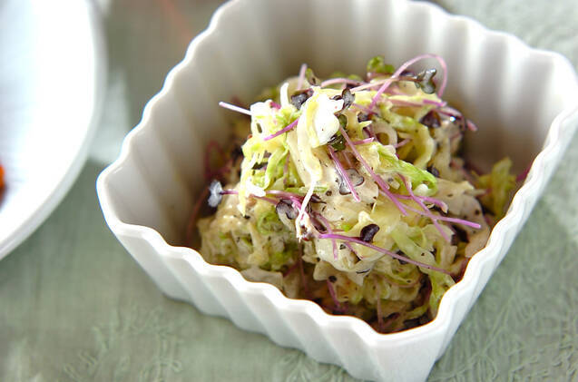 キャベツのアンチョビマヨサラダ