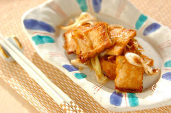 厚揚げのショウガ炒め