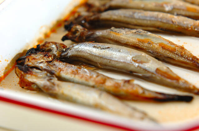 焼きシシャモの甘酢漬けの作り方の手順4