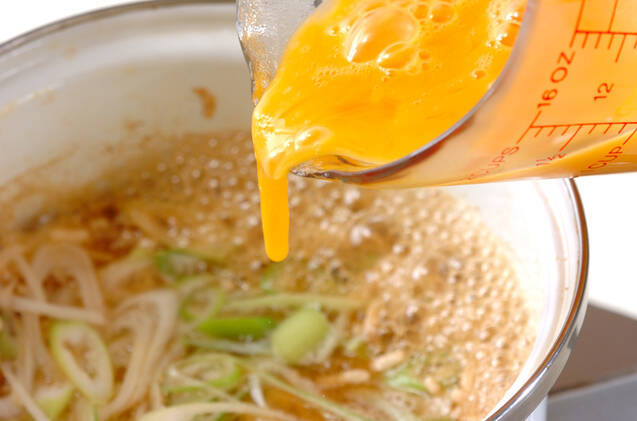 ひき肉で親子丼の作り方の手順3