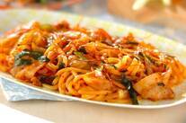 スタミナ豚キムうどん