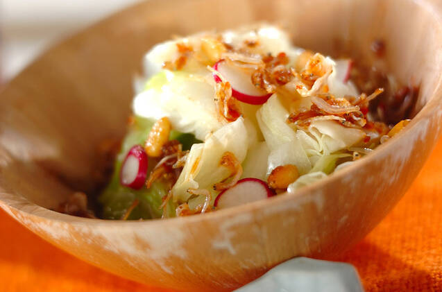 キャベツのジャコドレサラダ