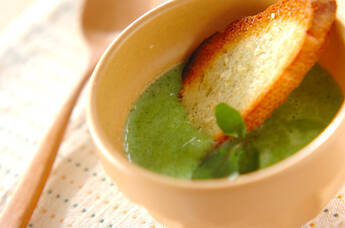 大人のほろ苦♪クレソンポタージュ