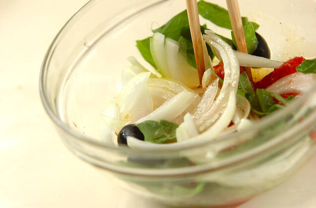 チェリートマトのサラダの作り方の手順4