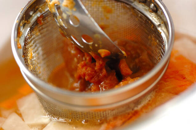 豆腐とワカメのみそ汁の作り方の手順4