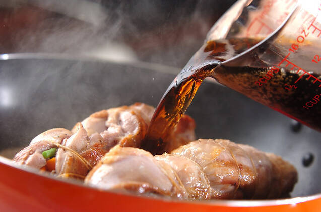 鶏肉ロールのコーラ煮の作り方の手順7