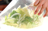 白菜のナムル風の作り方1
