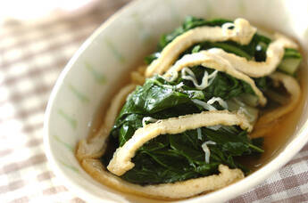 青菜と油揚げの煮浸し