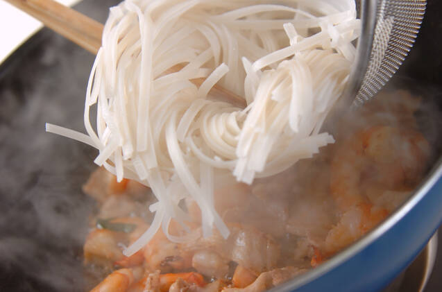 エビカレービーフンの作り方の手順13