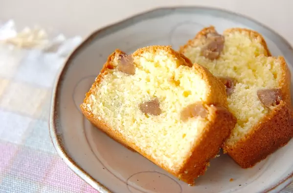 しっとり!栗のシンプルパウンドケーキ