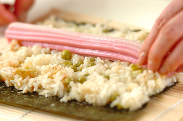 桜ロールの作り方の手順4