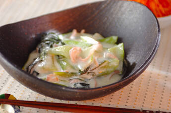 チンゲンサイのクリーム煮