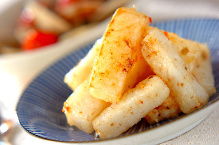 揚げ長芋のチリソース和え