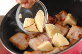 豚とタケノコの甘辛煮の作り方4