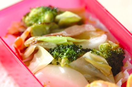 野菜のオリーブ油蒸し