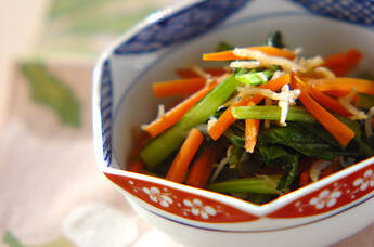 ジャコと小松菜の炒め煮