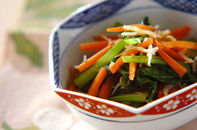 ジャコと小松菜の炒め煮